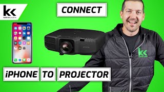 How To Connect An iPhone to Projector [upl. by Aihseuqram]