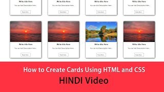 How to Create Cards Design Using HTML and CSS [upl. by Dinan427]