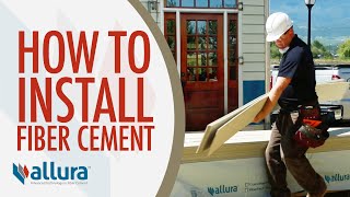 How To Install Fiber Cement Siding  Allura USA [upl. by Mickie]