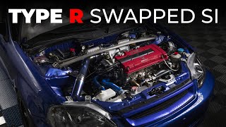 quotITRquot Type R B18C Swap In My 2000 EM1 Civic SI [upl. by Anad69]