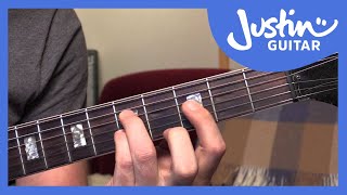 10 Basic Jazz Chords  Guitar Tutorials  JustinGuitar JA001 [upl. by Naut307]