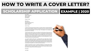 How To Write a Cover Letter For a Scholarship Application  Example [upl. by Asfah]