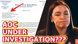 AOC TERRIFIED Begs DOJ to Reveal Investigation into Her Helping Migrants aoc newyork immigration [upl. by Llewkcor]