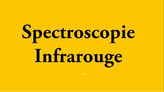 Spectroscopie Infrarouge  Intro Partie 1  شرح بالدارجة [upl. by Landing481]