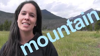 How to Say MOUNTAIN and SENTENCE  American English [upl. by Jem]