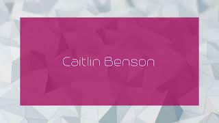 Caitlin Benson  appearance [upl. by Ahsienat]