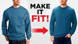 How To Tailor A Sweater To Fit PERFECTLY [upl. by Nazario37]