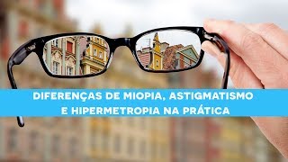 Diferenças Miopia Astigmatismo e Hipermetropia [upl. by Gisella]