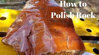 How to Polish Rocks Petrified Wood [upl. by Widera892]