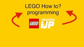 LEGO Powered Up app program tutorial Simple program [upl. by Illona387]