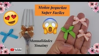 2 MANERAS SUPER 😲 FACILES DE HACER 🎀 MOÑOS PEQUEÑOS PERFECTOS 🎀 [upl. by Nolte448]