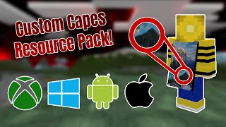 How To Get CUSTOM CAPES Texture Pack In Minecraft Bedrock Edition Android Windows Ios Xbox [upl. by Adnarb]