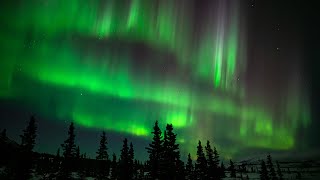 Northern Lights Night Amazing Alaska Aurora Borealis Mesmerizing Corona 4K UHD TimeLapse [upl. by Anatlus]