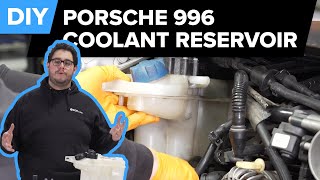 Porsche 996 911 Coolant Reservoir Replacement DIY Porsche Carrera 34L [upl. by Ecerahs67]