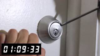 Drilling a Defiant Deadbolt  Front Range Locksmith [upl. by Valsimot427]