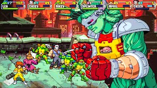 Ninja Turtles Online Multiplayers  Shredder’s Revenge ALL BOSSES  ENDING 2k 60fps [upl. by Schlessinger]