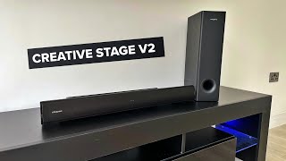 My Creative Stage V2 Soundbar amp Bluetooth Audio Setup [upl. by Goldfinch83]