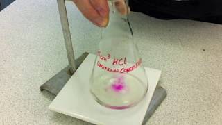 Titration using phenolphthalein [upl. by Ellenar]