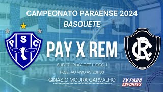 PAYSANDU X REMO  BASQUETE AO VIVO HOJE [upl. by Valorie]