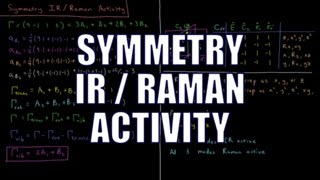 Quantum Chemistry 1216  Symmetry IR  Raman Activity [upl. by Atiram]