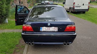 BMW E38 728i Supersprint Exhaust system [upl. by Enohsal]