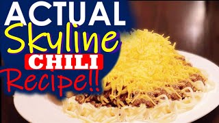 Skyline Chili Recipe SECRET INGREDIENTS  Copycat Skyline  Copycat Recipe [upl. by Raseac]