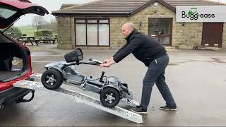 Loading the Lithium 4000 Pro single seat golf buggy into the back of a car [upl. by Oicnerolf751]