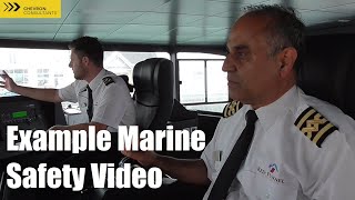 Example marine safety video Closed Loop Communication [upl. by Anuayek210]