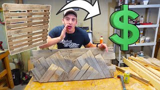 5 Pallet Wood Projects That ACTUALLY SELL [upl. by Eirrod]