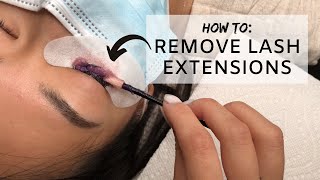 Best Way to Remove Lash Extensions For Lash Artists [upl. by Rodrich]