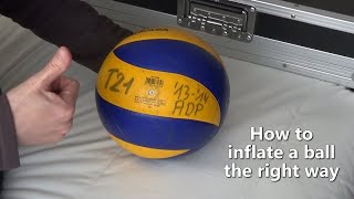 How to inflate a ball the right way [upl. by Llerdnek]