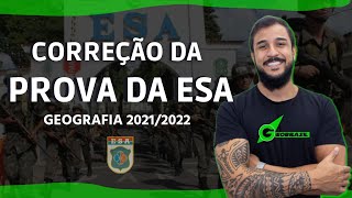 CORREÇÃO PROVA DA ESA GEOGRAFIA 2021  GEOBRASIL [upl. by Gilligan]