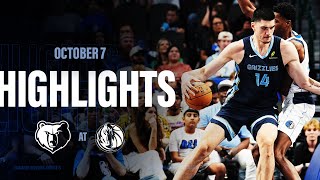 Memphis Grizzlies Highlights vs Dallas Mavericks [upl. by Amuh]