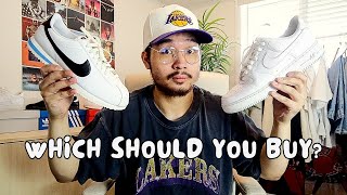 Nike Cortez vs Air Force 1  Which Sneaker Should You Buy [upl. by Keriann]