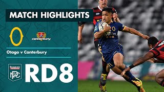 RD 8 HIGHLIGHTS  Otago v Canterbury Bunnings NPC 2021 [upl. by Regnig]