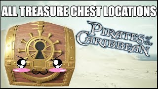 All Treasure Chest Locations Pirates of the Caribbean  Kingdom Hearts 3 [upl. by Ecirtemed]