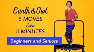 Beginners and Seniors 5 Minute Trampoline Rebounding Workout [upl. by Castera]