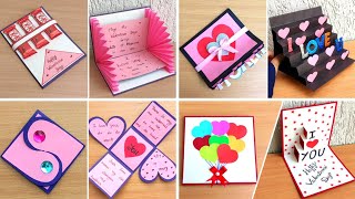 How to make Valentines day cardHandmade Valentines CardValentines day card makingValentine card [upl. by Essiralc]