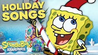 Top 5 SpongeBob Christmas Songs 🎄 [upl. by Vincentia]