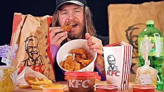 ASMR Eating KFC Boneless quotFamilyquot Feast Crispy Triggers [upl. by Eanar]