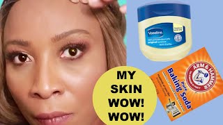 BAKING SODA AND VASELINE CAN TRANSFORM YOUR SKIN FROM DULL TO SPOTLESS GLOWING SKIN USE IT LIKE THIS [upl. by Trometer]