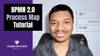 BPMN Process Map Tutorial and EXAMPLE [upl. by Ramoh163]