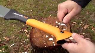 Fiskars X3 astuce sur manche [upl. by Ydnamron]