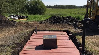 Root cellar build from shipping container part 1 [upl. by Ellinehc]