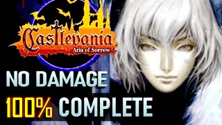 GBA Castlevania Aria of Sorrow  100 All Souls No Damage Complete Game [upl. by Lorianne70]