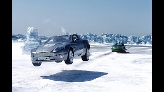 Aston Martin Vanquish Vs Jaguar XKR in James Bond car chase scene [upl. by Buroker]