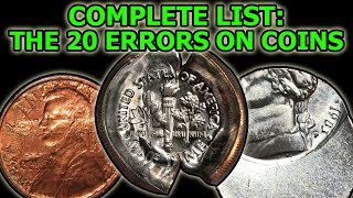 The 20 Types Of Errors On Coins – Complete Overview of Physical Error Coinage [upl. by Burbank810]