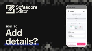 Sofascore Editor  Tutorial Video  How To Add Details [upl. by Natloz]