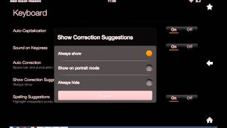 Kindle Fire HD Guide Keyboard settings [upl. by Anaerdna]