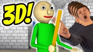 BALDIS BASICS IN 3D  New Baldis Basics Mod [upl. by Enibas990]